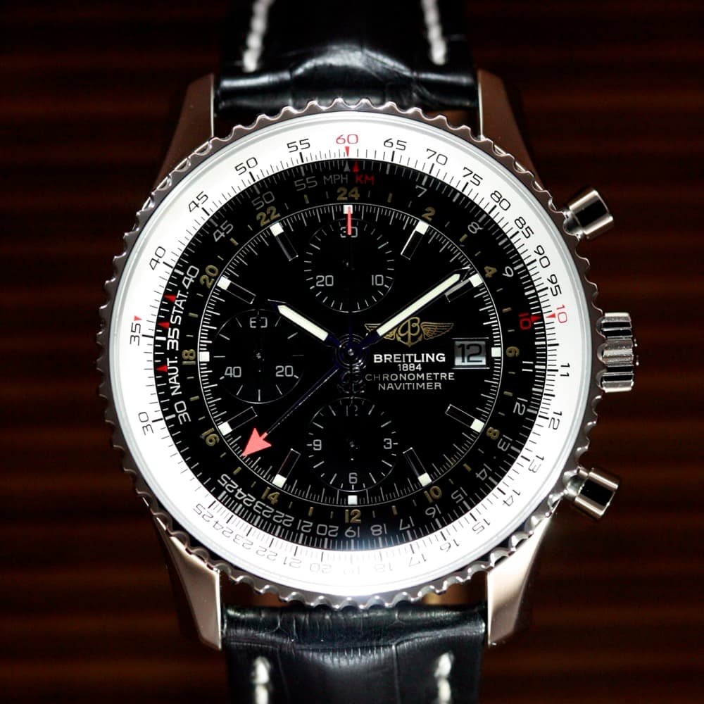 Breitling Navitimer pilot's chronograph with its circular slide-rule bezel